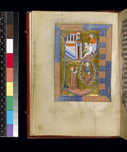 Folio aus dem Psalter und Stundenbuch von Isabella von Frankreich, Paris, ca. 1265-70 von French School