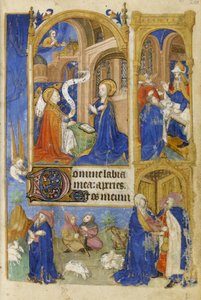 Die Verkündigung und Verkündigung an die Hirten, 1464