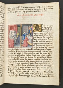 MS Hunter 252 025r Seite aus Cent Nouvelles Nouvelles, ca. 1461-62