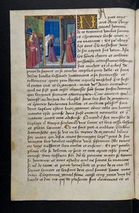 Seite aus Cent Nouvelles Nouvelles, ca. 1461-62 von French School