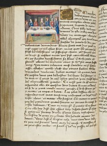 Seite aus Cent Nouvelles Nouvelles, c.1461-62