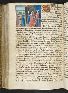 Seite aus Cent Nouvelles Nouvelles, c.1461-62 von French School