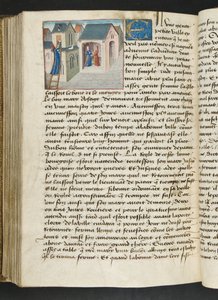 Seite aus Cent Nouvelles Nouvelles, c.1461-62 von French School