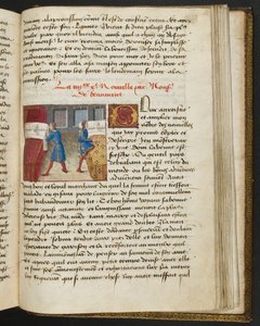 Seite aus Cent Nouvelles Nouvelles, c.1461-62
