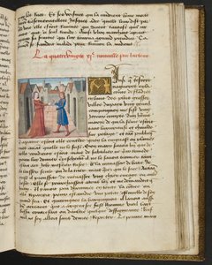 Seite aus Cent Nouvelles Nouvelles, c.1461-62 von French School