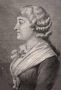 Madame Roland, graviert von Stephane Pannemaker (1847-1930) nach Rambert, aus 