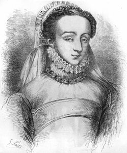 Madame de Sauve (eine der Frauen, die von Katharina de Medici benutzt wurden, um Notizen über die Leute am Hof zu machen). Auch bekannt als Charlotte de Beaune, Baronin de Sauve, später als Marquise de Noirmoutier, Geliebte von Heinrich IV. In „Histoire P von French School