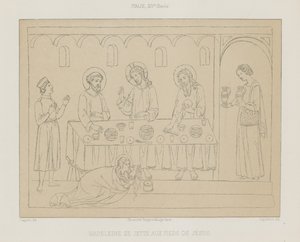 Madeleine wirft sich zu Füßen von Jesus von French School