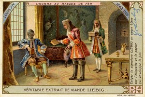 Der Mann mit der eisernen Maske, Herrschaft von Ludwig XIV., Liebig-Karte