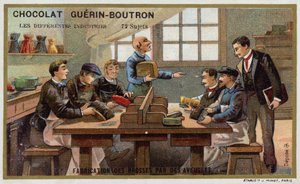 Herstellung von Bürsten durch Blinde von French School
