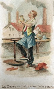 Herstellung von Keramik, Anfang des 20. Jahrhunderts von French School