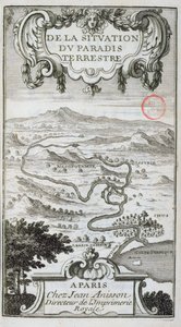 Karte aus De La Situation du Paradis Terrestre, 1691