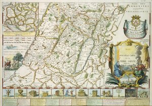 Karte des Heiligen Landes in alttestamentlicher Zeit von Mons l