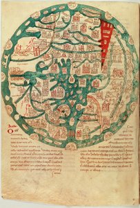 Mappamundi, nach Isidor von Sevilla, ca. 1130-1135 von French School