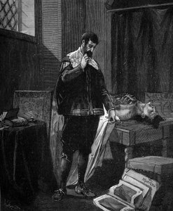 Marcello Malpighi (1628-1694), italienischer Arzt und Anatom, der Autopsien durchführt von French School