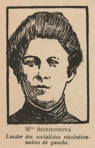 Maria Spridonova, russische Revolutionärin und Führerin der Partei der Linken Sozialrevolutionäre von French School