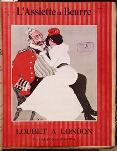 Marianne sitzt auf den Knien von König Edward VII (1841-1910), Titelbild von L