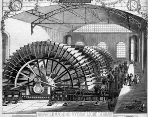 Hydraulische Maschine von Marly, gebaut von Ingenieur Dufrayer