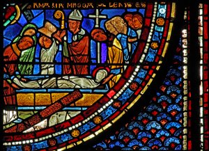 Maria-Magdalena-Fenster: Die Beisetzung von Maria Magdalena