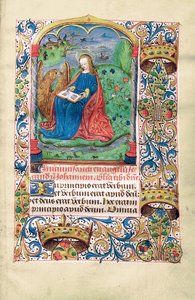 Maria Magdalena in der Wildnis, Illustration aus "Stundenbuch, Gebrauch von Langres", ca. 1500