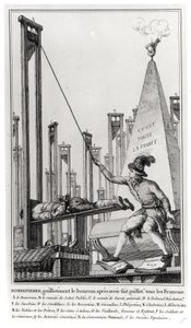 Maximilien de Robespierre (1758-94) exekutiert den Henker von French School