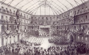Maifeier im Familisterium von Guise, aus Solutions Sociales von Jean-Baptiste Andre Godin, Paris, 1871 von French School