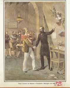 Mazzini und Garibaldi treffen sich in Marseille