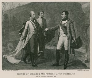 Treffen von Napoleon und Franz I. nach Austerlitz