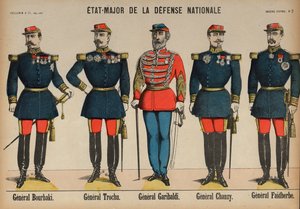 Mitglieder des Generalstabs der französischen Armee während des Deutsch-Französischen Krieges von French School
