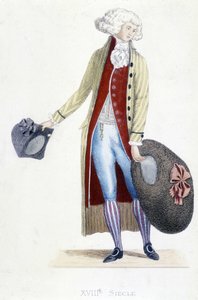 Männerkostüm in Frankreich im Jahr 1782. von French School