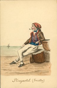Männerkostüm von Plougastel, Finistère von French School