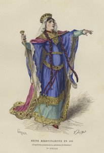 Merowingische Königin, 480 von French School