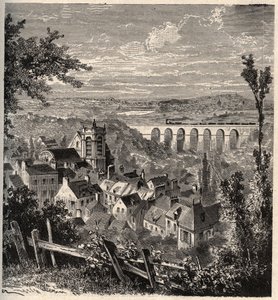 Meudon - Département Hauts-de-Seine - Gravur in „PATRIE“ - Beschreibung der malerischen Frankreich in 6 Bänden von Lucien Huard - Ende des 19. Jahrhunderts