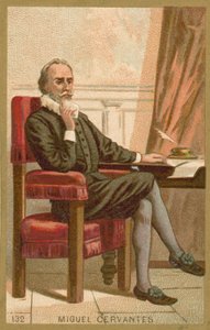 Miguel de Cervantes, spanischer Romanautor, Dichter und Dramatiker von French School