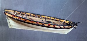 Modell eines Piratenschiffs, ca. 1810 (Holz & Metall) von French School