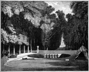 Modell der Eisenbahn, gebaut für den Prinzen Imperial (Sohn von Napoleon III) im Park von Saint Cloud.
