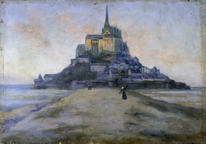 Mont Saint-Michel und der Durchgang von French School