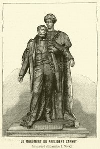 Denkmal für den ermordeten französischen Präsidenten Sadi Carnot von French School