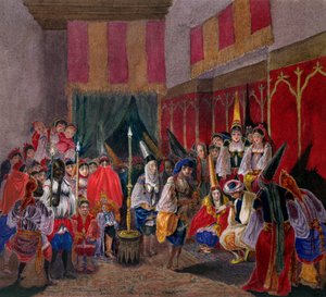 Maurische Hochzeit in Algerien, ca. 1840-45