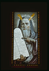 Moses mit den Gesetzestafeln