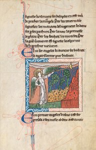 Ms65 f27v, Kommentar zur Apokalypse des Heiligen Johannes, spätes 13. Jahrhundert von French School