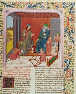 Ms.Fr.218 Die sechs Lebensalter des Menschen aus Des Proprietez des Choses von Bartholomeus Anglicus