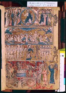 Ms 1273 f.19r Das Jüngste Gericht, aus einem Psalter von French School