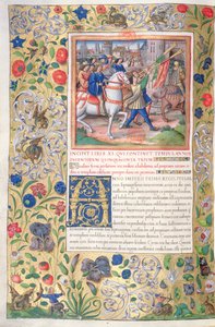 Ms. 1581 f. 211v Illustration aus Buch XI (Vom ersten Jahr des Kyros bis zum Tod Alexanders des Großen), Kapitel 1 der Antiquitates Judaicae von Flavius Josephus von French School