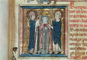 Thronbesteigung von St. Genevieve, aus dem Censier de l