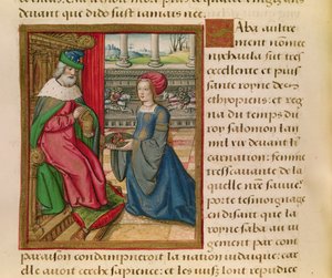 Die Königin von Saba, aus Vie des Femmes Celebres, ca. 1505