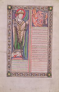 Ms 186 Fol.2v Pierre Lombard Bischof von Paris, aus dem Liber Quatuor Sententiarum (Buch der Sentenzen), ca. 1160 von French School