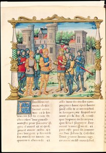 Der Vertrag von Conflans zwischen Ludwig XI. und Karl dem Kühnen, Herzog von Burgund, Oktober 1465, aus den Memoiren von Philippe de Commynes