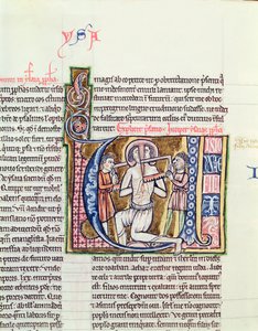 Ms 21 fol.98v Das Martyrium des Jesaja, aus einer Bibel