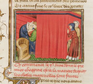 Paar im Bett, aus Le Livre des Proprietes des choses von Barthelemy l